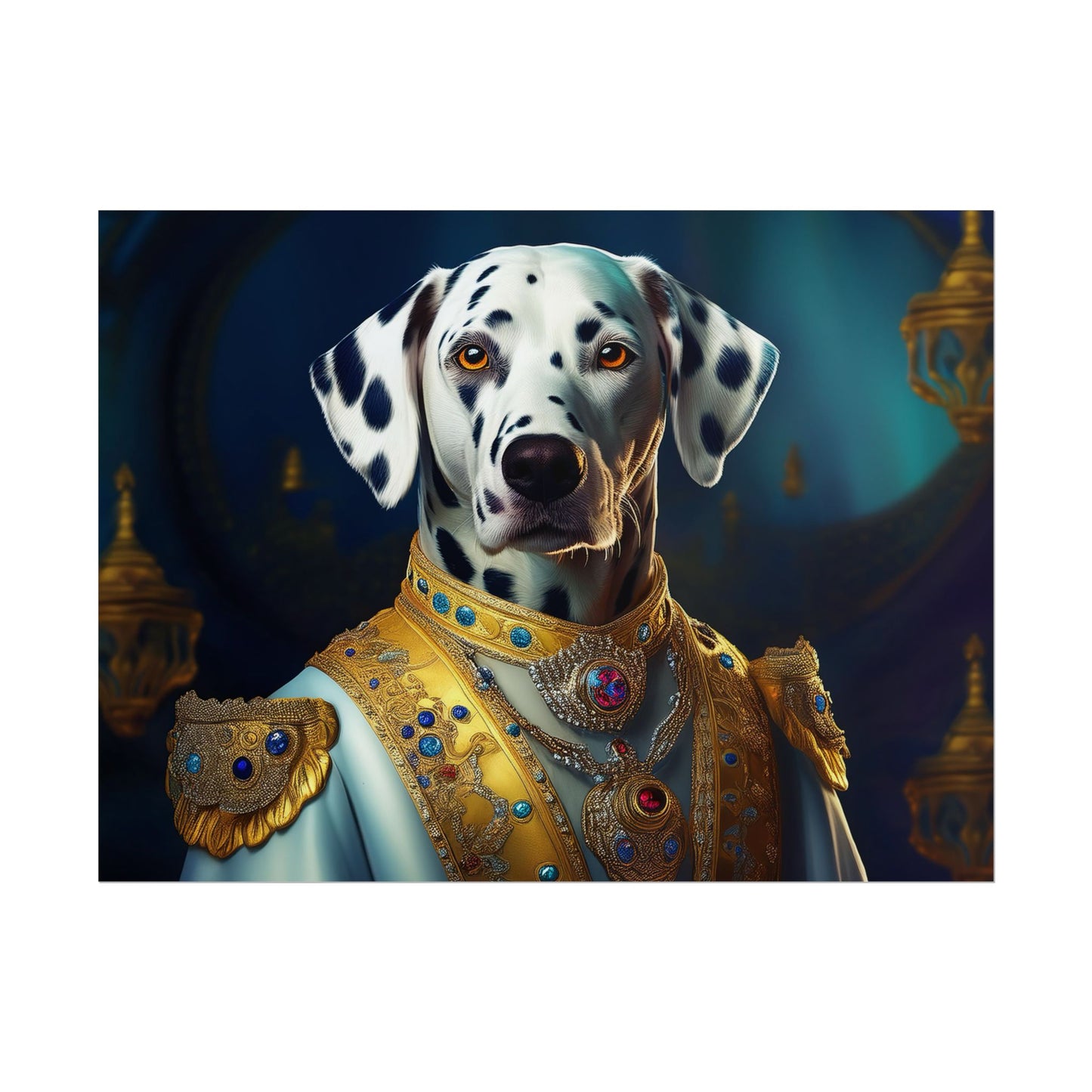 Dalmation Dog Renaissance Pet Portrait Wall Print | Art Print | Wall Art | Dog Art