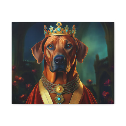 Rhodesian Ridgeback Renaissance Pet Portrait  on Canvas, wall art, wall print, dog portrait, dog art