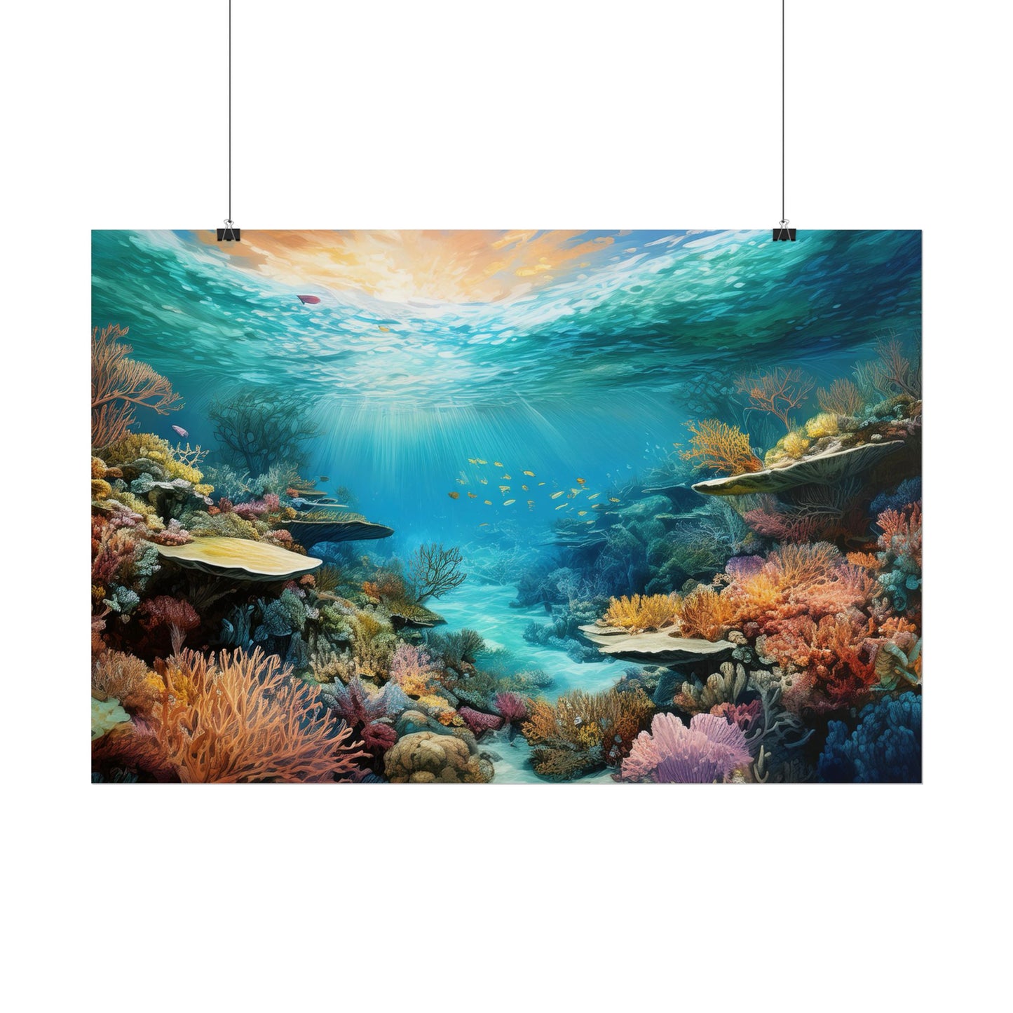 Great Barrier Reef  Australia Coastal Print | Style 2 | Wall Art | Wall Print