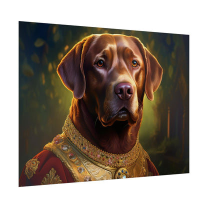 Chesapeake Bay Retriever Dog Renaissance Pet Portrait Print, Animal Lover print, Dog Wall Art, wall print, wall art