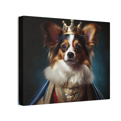 Papillon Pet Portrait Renaissance on Canvas, wall art, wall print, dog portrait, dog art
