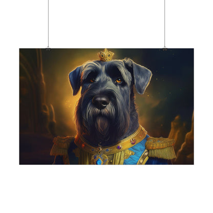 Giant Schnauzer Pet Renaissance Portrait Print, Dog Lover Wall Print | Wall Art | Wall Print