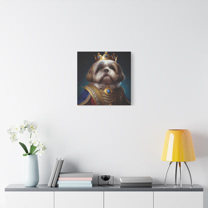 Shih Tzu Renaissance Pet Portrait on Canvas | wall art, wall print, dog portrait, dog art