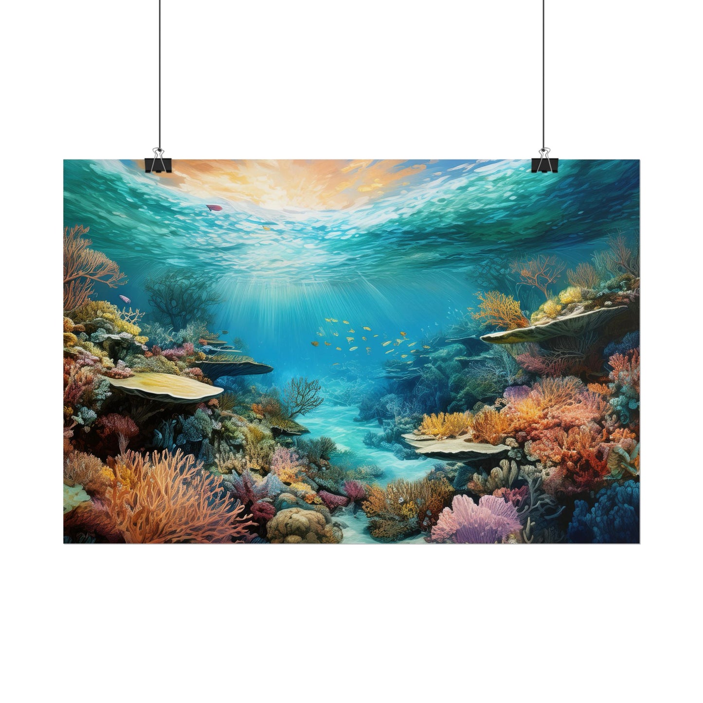 Great Barrier Reef  Australia Coastal Print | Style 2 | Wall Art | Wall Print