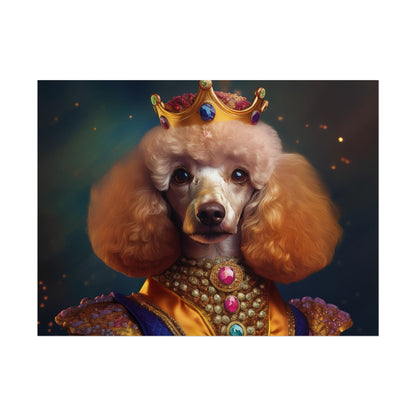 Poodle Dog Renaissance Pet Portrait, Dog Lover Gift, Animal Lover, Home Decor, Wall Art, Wall Print