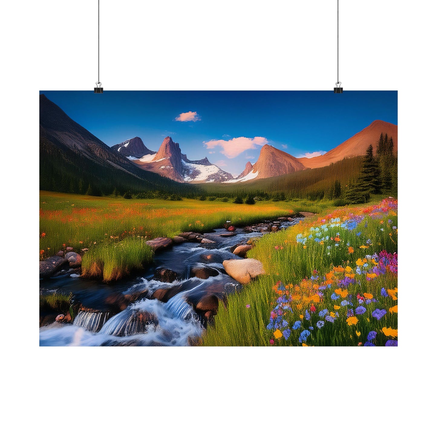 Rocky Mountains Mountain Flora  Art Print | Wall Art | Wall Print | Mountains Wall Art