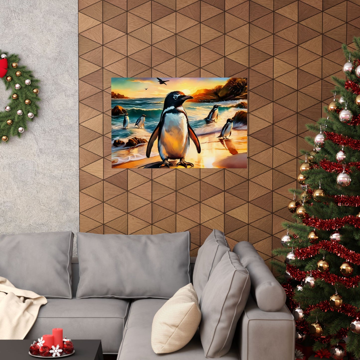 Phillip Island Little Penguins Australia Wall Art | Vibrant Wall Print | Unique Painting Print | Style 3 | Wall Art | Wall Print