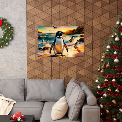 Phillip Island Little Penguins Australia Wall Art | Vibrant Wall Print | Unique Painting Print | Style 3 | Wall Art | Wall Print