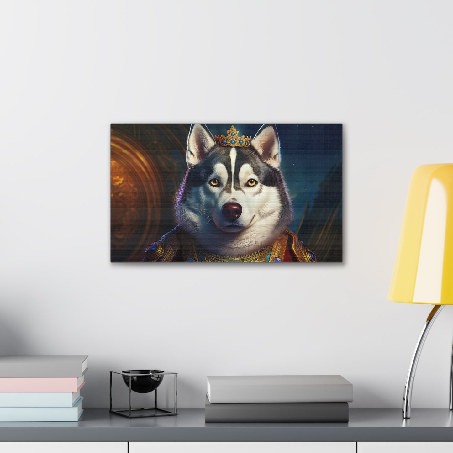 Siberian Husky Renaissance Pet Portrait on Canvas, wall art, wall print, dog portrait, dog art