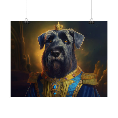 Giant Schnauzer Pet Renaissance Portrait Print, Dog Lover Wall Print | Wall Art | Wall Print