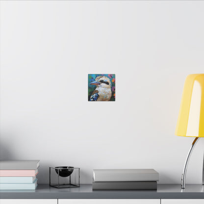 Vibrant Kookaburra Australia Bird Canvas Print,  Nature Lover Gift, Wall Print, Australia Art, Bird Art