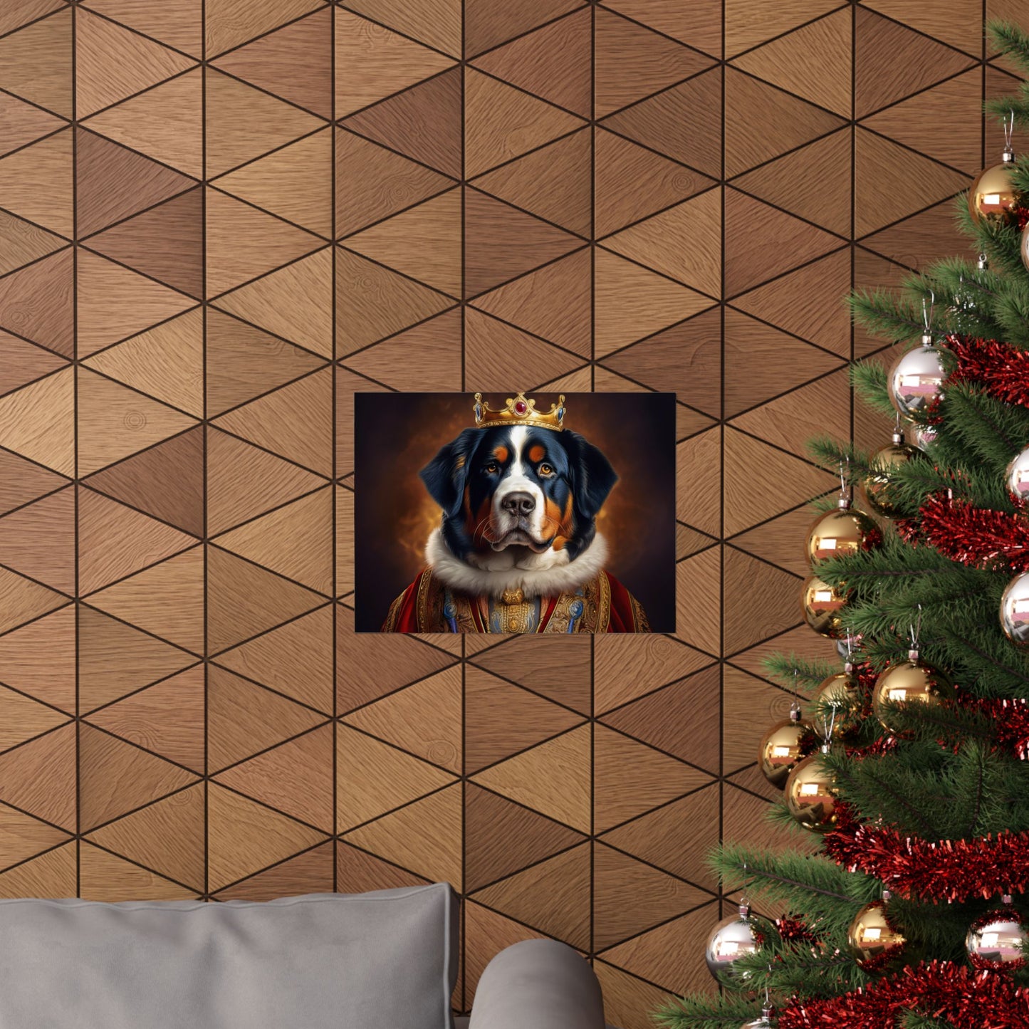 Bernese Mountain Dog Renaissance Pet Portrait Print, Art Print, Wall Art, Wall Prints, Dog Wall Art