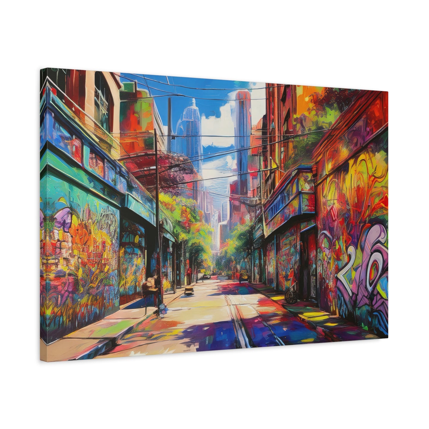 Melbourne Street Graffiti Australia on Canvas | Style 2 | Wall Art | Wall Print