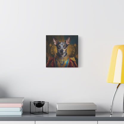 Peruvian Inca Orchid Renaissance Dog Portrait on Canvas, Pet Lover Gift, Home Decor, Unique Wall Art, Dog Birthday Present, Animal Wall Art