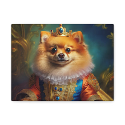 Pomeranian  Renaissance  Pet Portrait - Canvas - dog art, dog portait, wall art, wall print