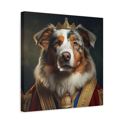 Australian Shepherd Pet Portrait Renaissance - Canvas, wall art, wall print, dog art, dog print