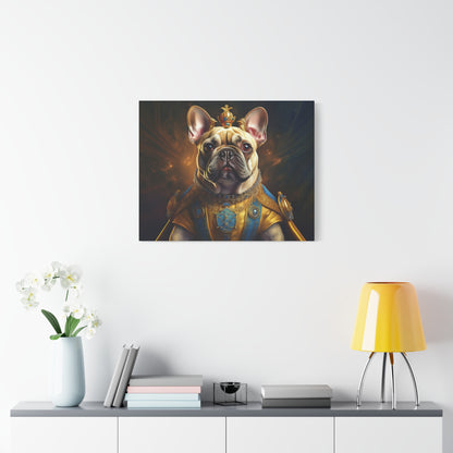 French Bulldog Renaissance Pet Portrait on Canvas | Wall Print | Wall Art | Dog Art