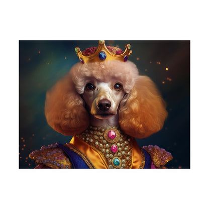 Poodle Dog Renaissance Pet Portrait, Dog Lover Gift, Animal Lover, Home Decor, Wall Art, Wall Print