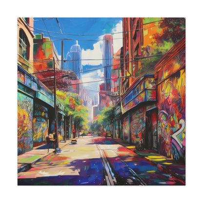 Melbourne Street Graffiti Australia on Canvas | Style 2 | Wall Art | Wall Print