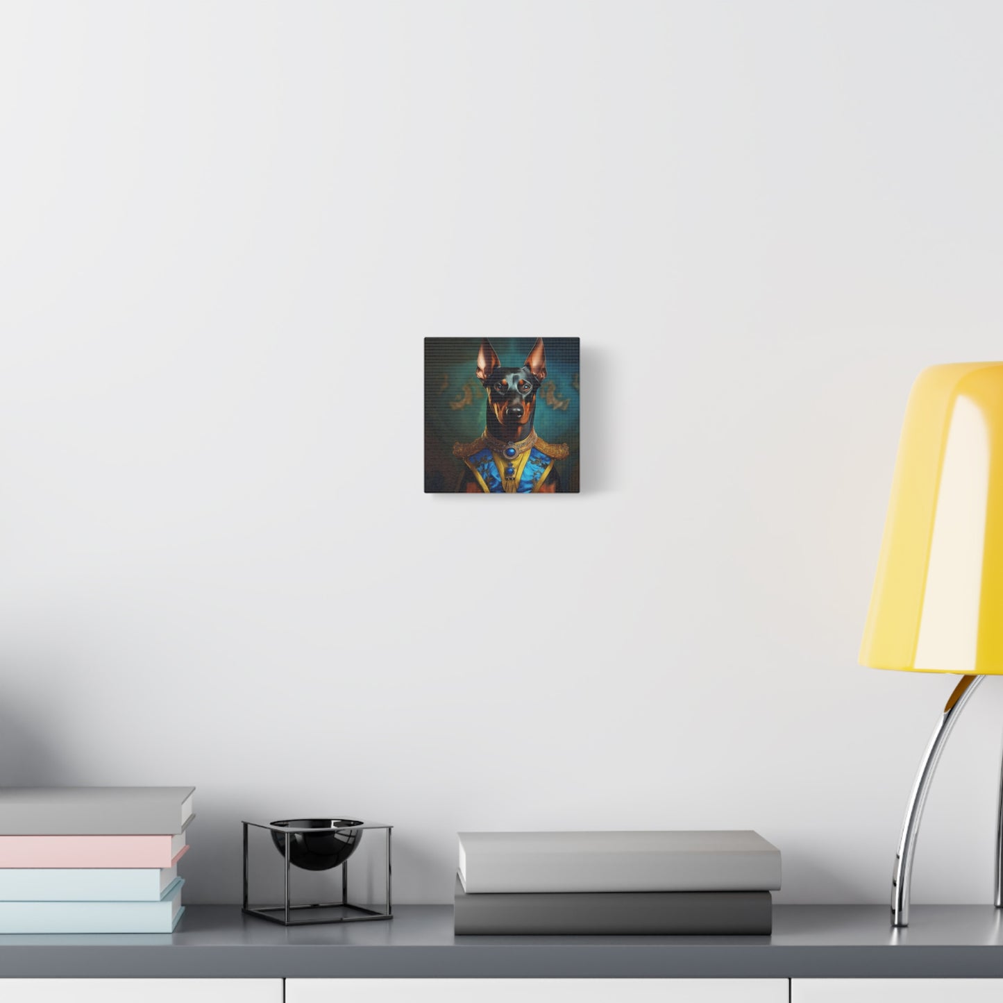 Doberman Pinscher Renaissance Pet Portrait on Canvas | wall art | wall print | Dog Art