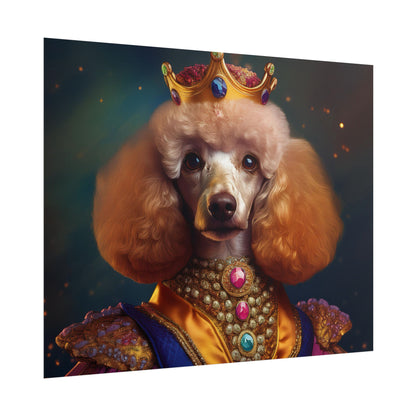 Poodle Dog Renaissance Pet Portrait, Dog Lover Gift, Animal Lover, Home Decor, Wall Art, Wall Print