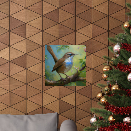 Carolina Wren Painting Print | Wall Art | Wall Print | Bird Art