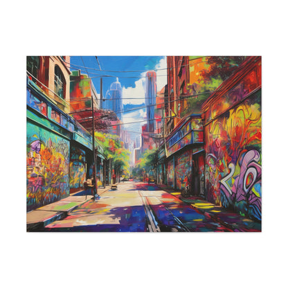 Melbourne Street Graffiti Australia on Canvas | Style 2 | Wall Art | Wall Print