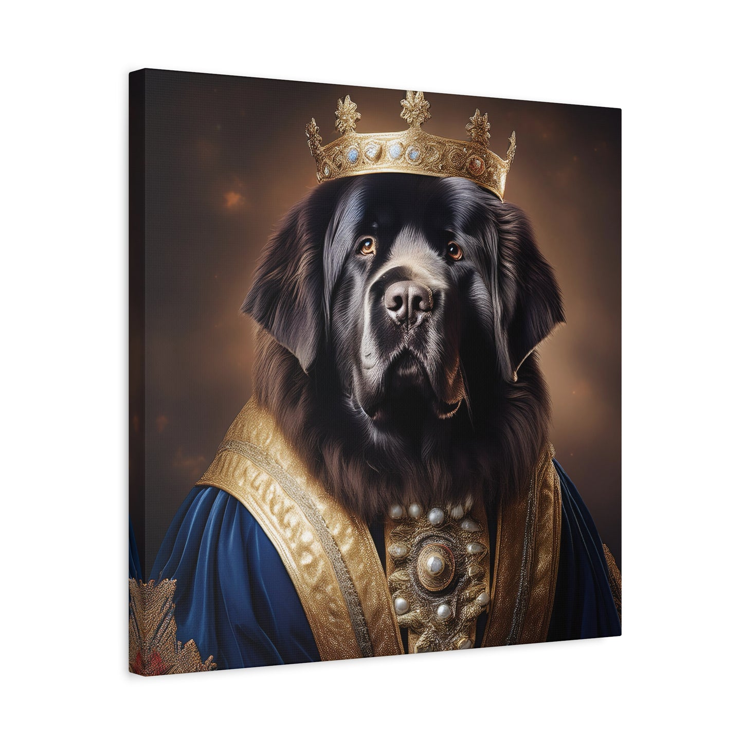 Newfoundland Renaissance Pet Portrait on Canvas | wall art | wall print