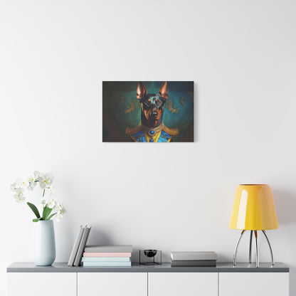 Doberman Pinscher Renaissance Pet Portrait on Canvas | wall art | wall print | Dog Art