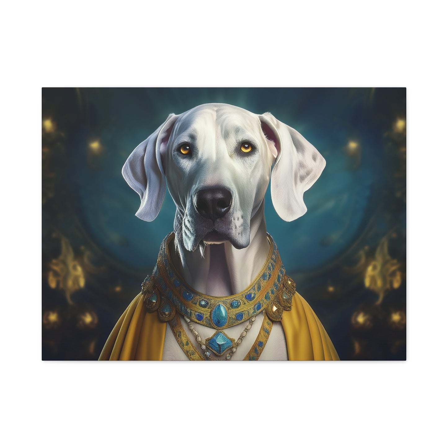 Great Dane Pet Portrait Renaissance - Canvas, wall art, wall print, dog portrait, dog art