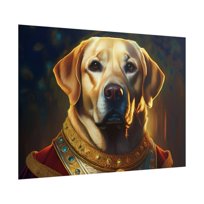 Labrador Retriever Renaissance Pet Portrait Art Print, Wall Decor Gift, Animal Lover Home Decor, Dog Wall Art