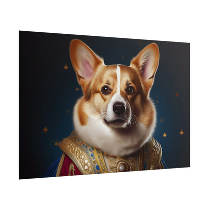 Pembroke Welsh Corgi Renaissance Pet Portrait Print | Wall Art | Wall Print | Dog Art