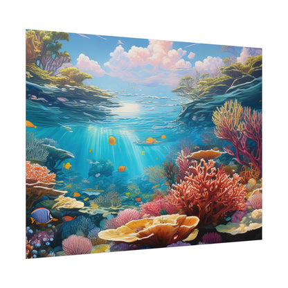Great Barrier Reef  Australia Coastal Print | Style 3 | Wall Art | Wall Print