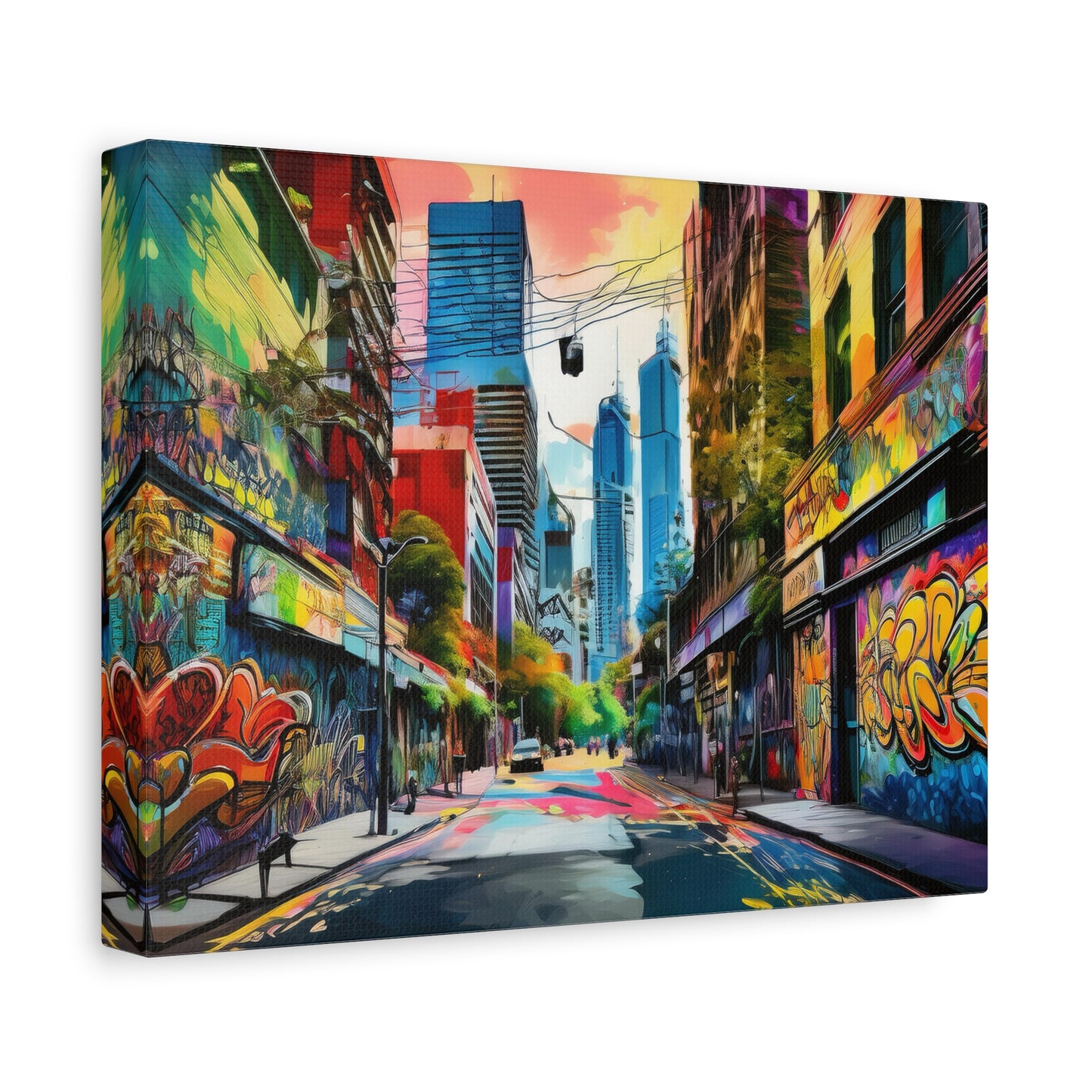 Melbourne Street Graffiti Australia Canvas Art | Style 1 | Wall Art | Wall Print