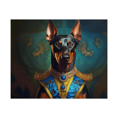 Doberman Pinscher Renaissance  Dog Pet Portrait Print | Wall Art | Wall Print | Dog Art