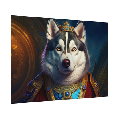 Siberian Husky Renaissance Pet Portrait Print, Siberian Husky Art Print, Wall Decor, Art Gift, dog wall art, wall art, wall print