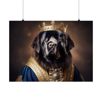 Newfoundland Renaissance Pet Portrait Print,  Art Print, Wall Decor Gift, Animal Lover Home Decor, Dog Wall Art, wall art, wall print