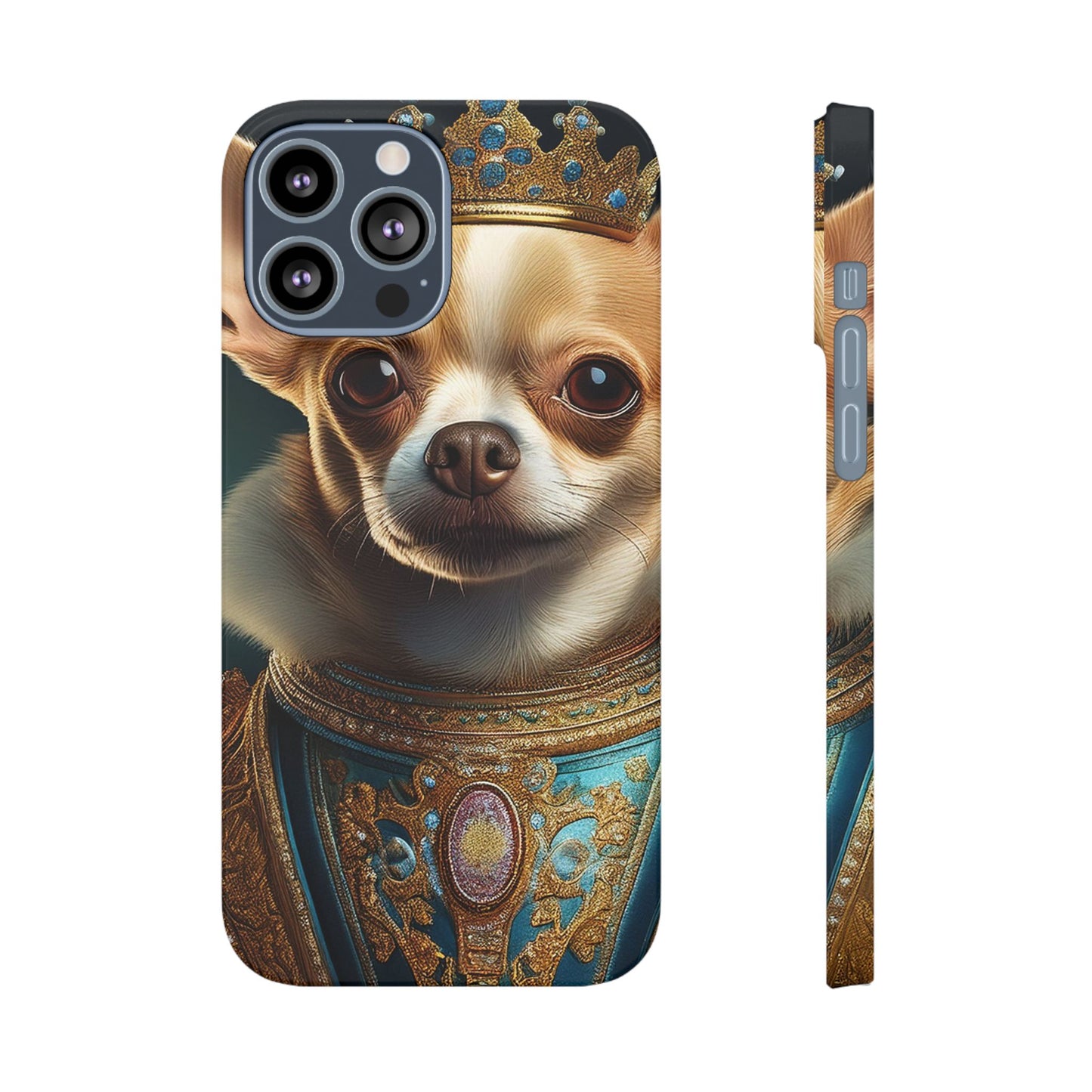 Chihuahua Renassaince Dog Portrait Slim Phone Case