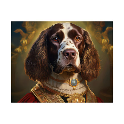 English Springer Spaniel Renaissance Dog Portrait Print, Wall Decor Gift, Dog Wall, wall prints, art prints