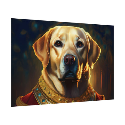 Labrador Retriever Renaissance Pet Portrait Art Print, Wall Decor Gift, Animal Lover Home Decor, Dog Wall Art