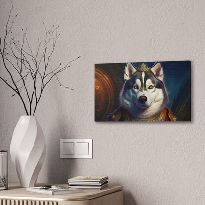 Siberian Husky Renaissance Pet Portrait on Canvas, wall art, wall print, dog portrait, dog art