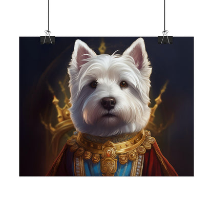 West Highland White Terrier Dog Renaissance Pet Portrait Print, West Highland White Terrier Art Print, Dog Wall Art, Wall Print, Wall Art