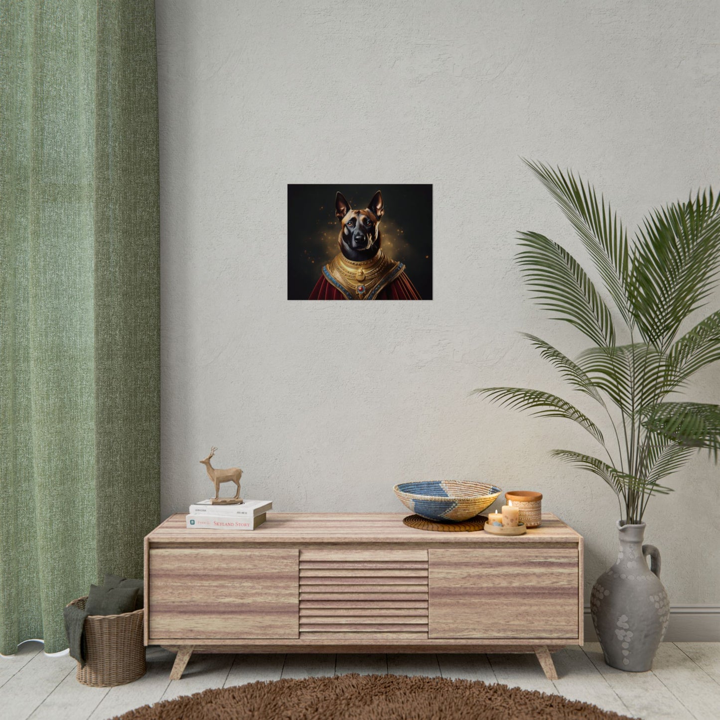 Belgian Malinois Renaissance Dog  Portrait Wall Print, Art Print, Art Print, Animal Lover Home Decor, Dog Wall Art, wall art