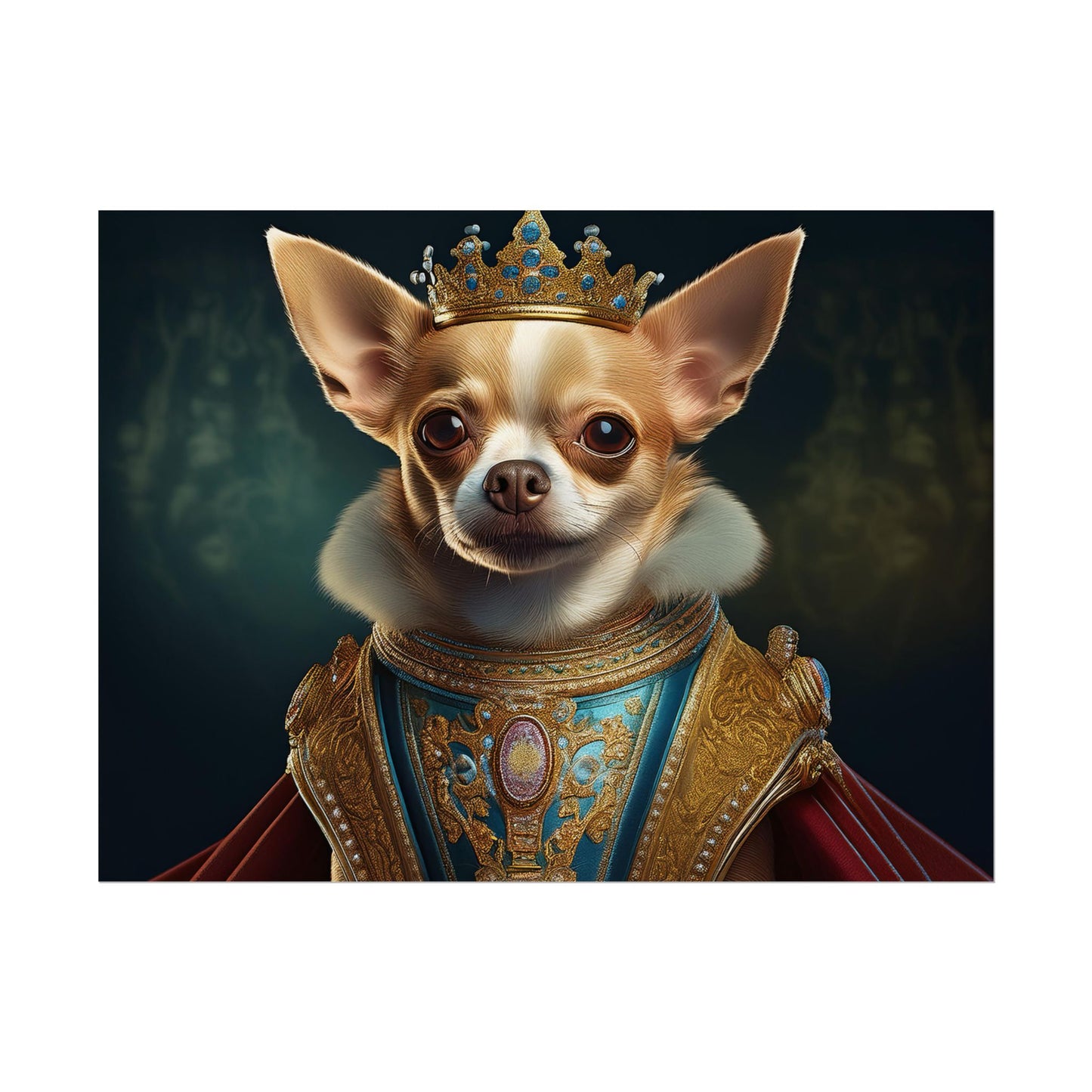 Chihuahua Dog Renaissance Pet Portrait Print | Wall print | Wall art