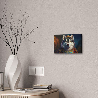 Siberian Husky Renaissance Pet Portrait on Canvas, wall art, wall print, dog portrait, dog art