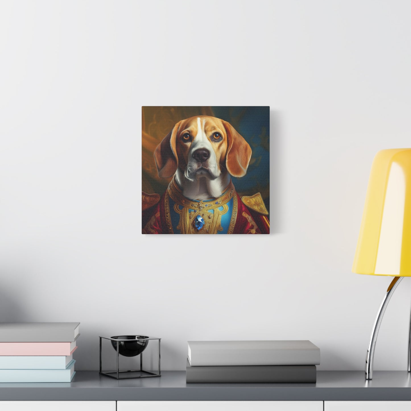 Beagle Renaissance Pet Dog Portrait  - Canvas, wall art, wall print, dog portrait, dog art