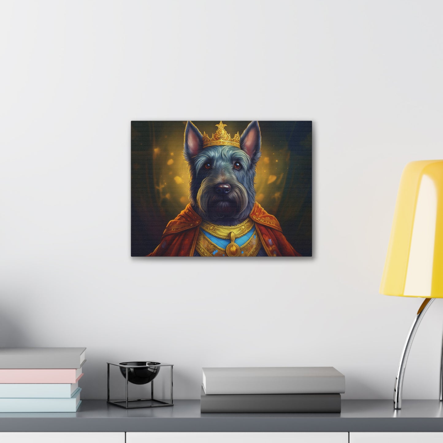 Scottish Terrier Renaissance Pet Portrait on Canvas | Wall art, wall print, dog portrait, dog art