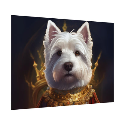 West Highland White Terrier Dog Renaissance Pet Portrait Print, West Highland White Terrier Art Print, Dog Wall Art, Wall Print, Wall Art
