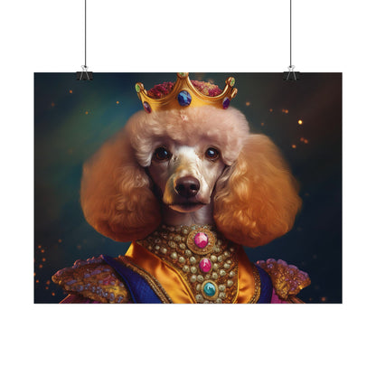Poodle Dog Renaissance Pet Portrait, Dog Lover Gift, Animal Lover, Home Decor, Wall Art, Wall Print