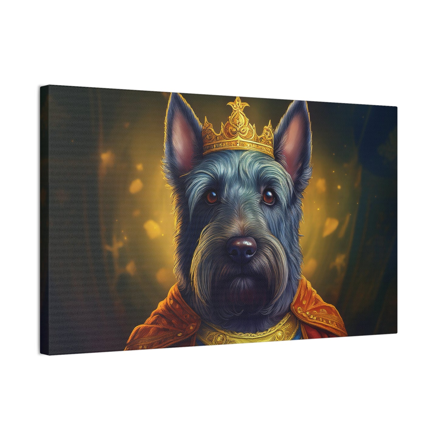Scottish Terrier Renaissance Pet Portrait on Canvas | Wall art, wall print, dog portrait, dog art